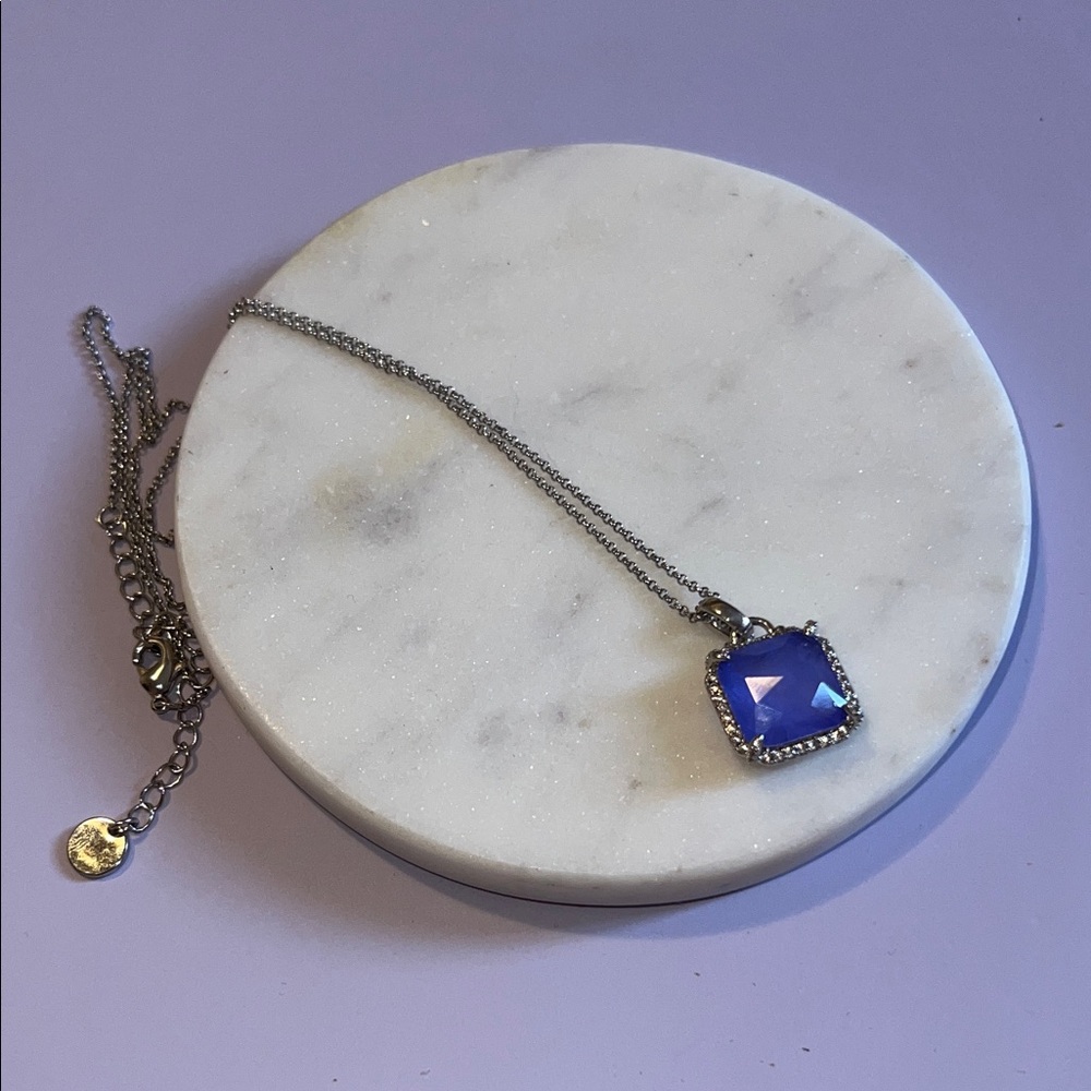 Bomb party purple and silver Pendant Necklace